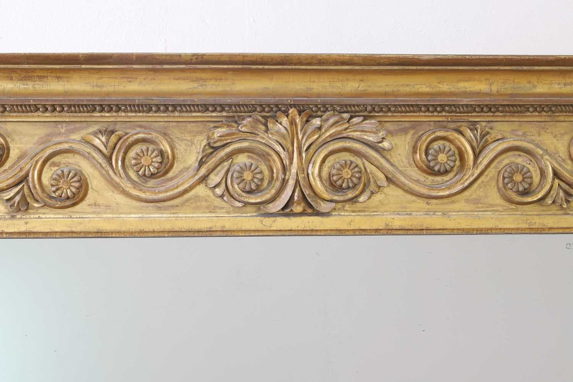 A George IV giltwood and gesso overmantel mirror - Image 4 of 5
