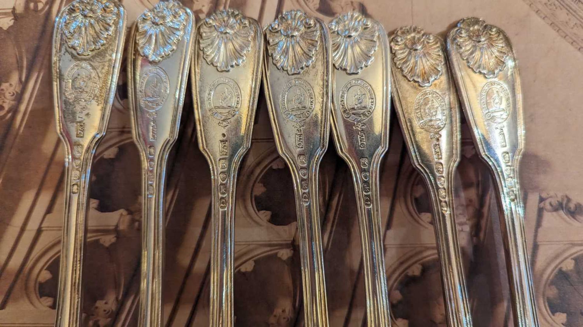 A composed George IV silver flatware service, - Image 40 of 46