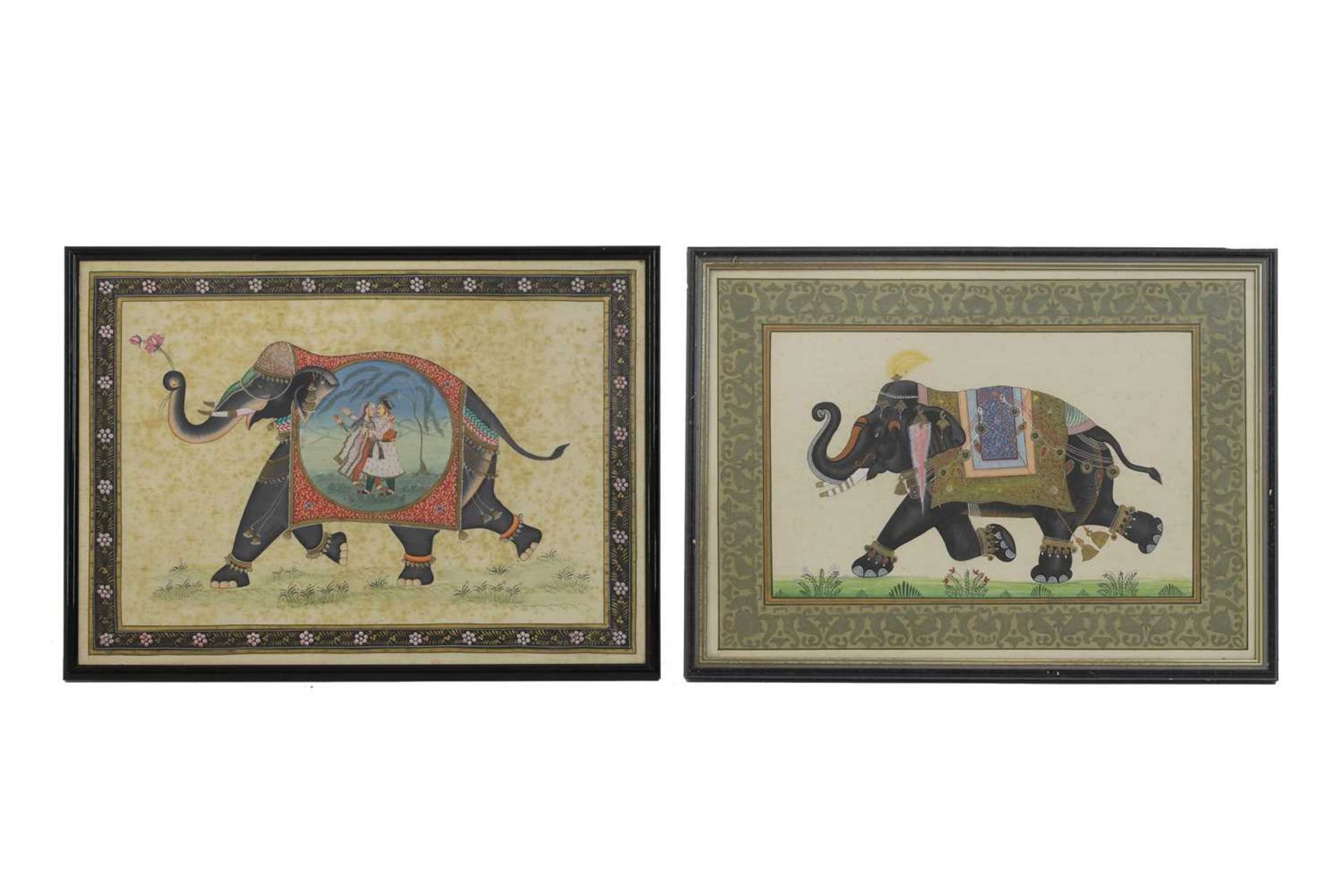 An assembled collection of Mughal Indian paintings, - Image 9 of 13