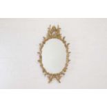 A George III giltwood mirror in the manner of William and John Linnell,