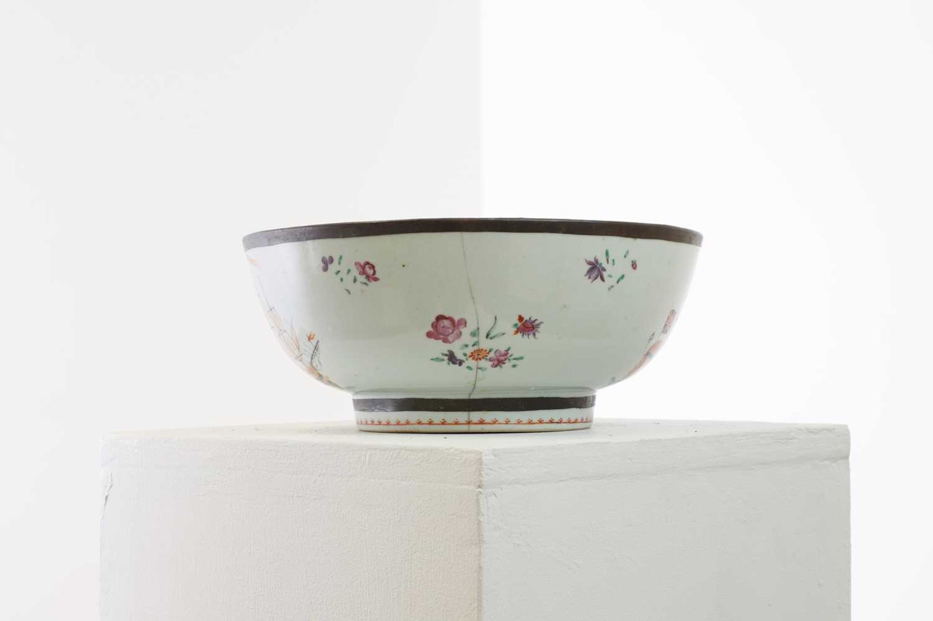 An export porcelain punchbowl - Bild 4 aus 6