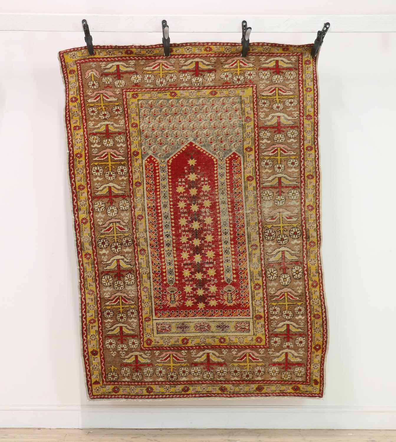 An Anatolian wool prayer rug