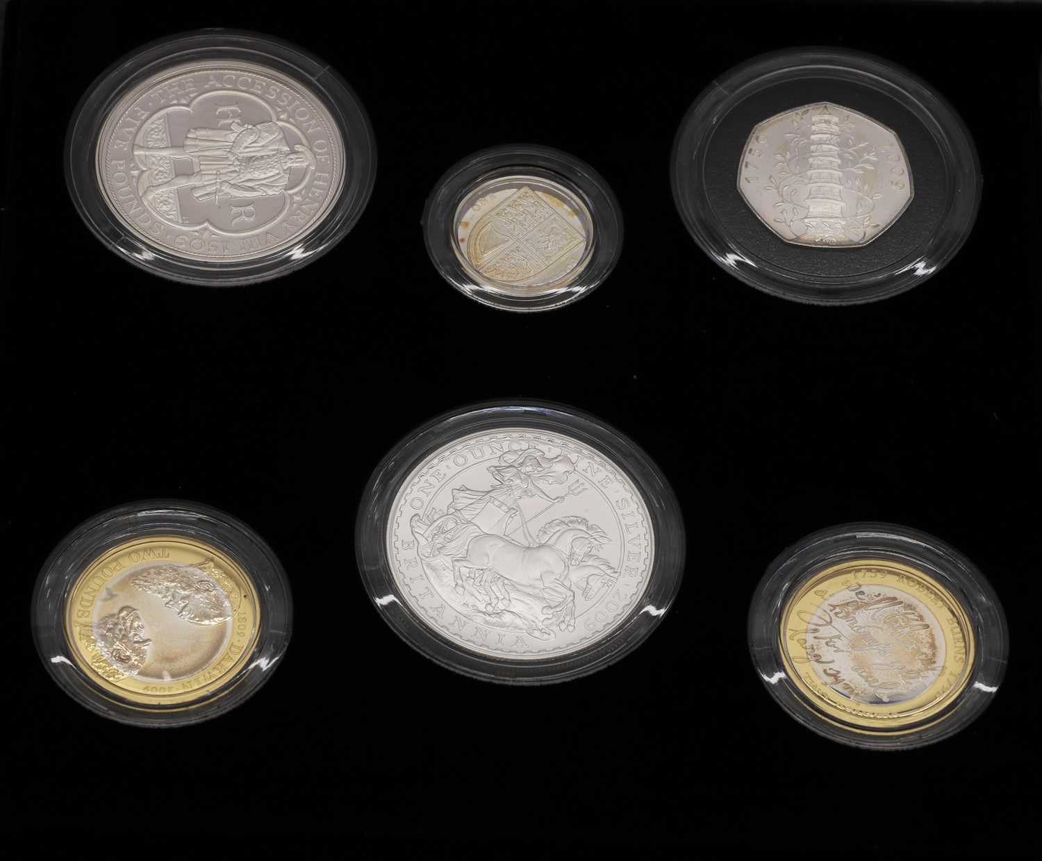 Royal Mint, 2009, 'The Family Silver' proof collection of six coins, - Image 3 of 4