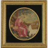 A George III silk needlework picture