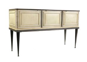 An Italian vinyl sideboard,