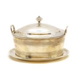 A George III silver tureen or serving dish