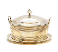 A George III silver tureen or serving dish