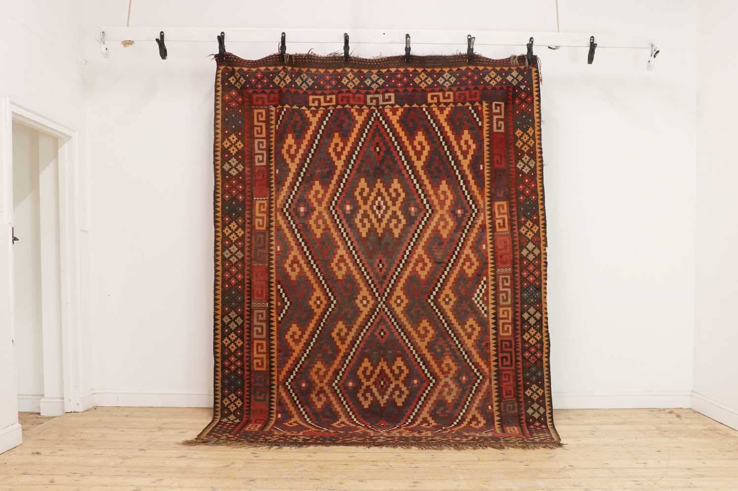 A kilim rug