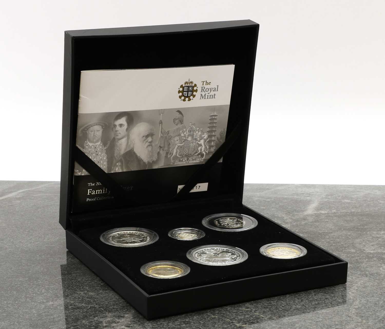 Royal Mint, 2009, 'The Family Silver' proof collection of six coins,