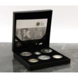 Royal Mint, 2009, 'The Family Silver' proof collection of six coins,