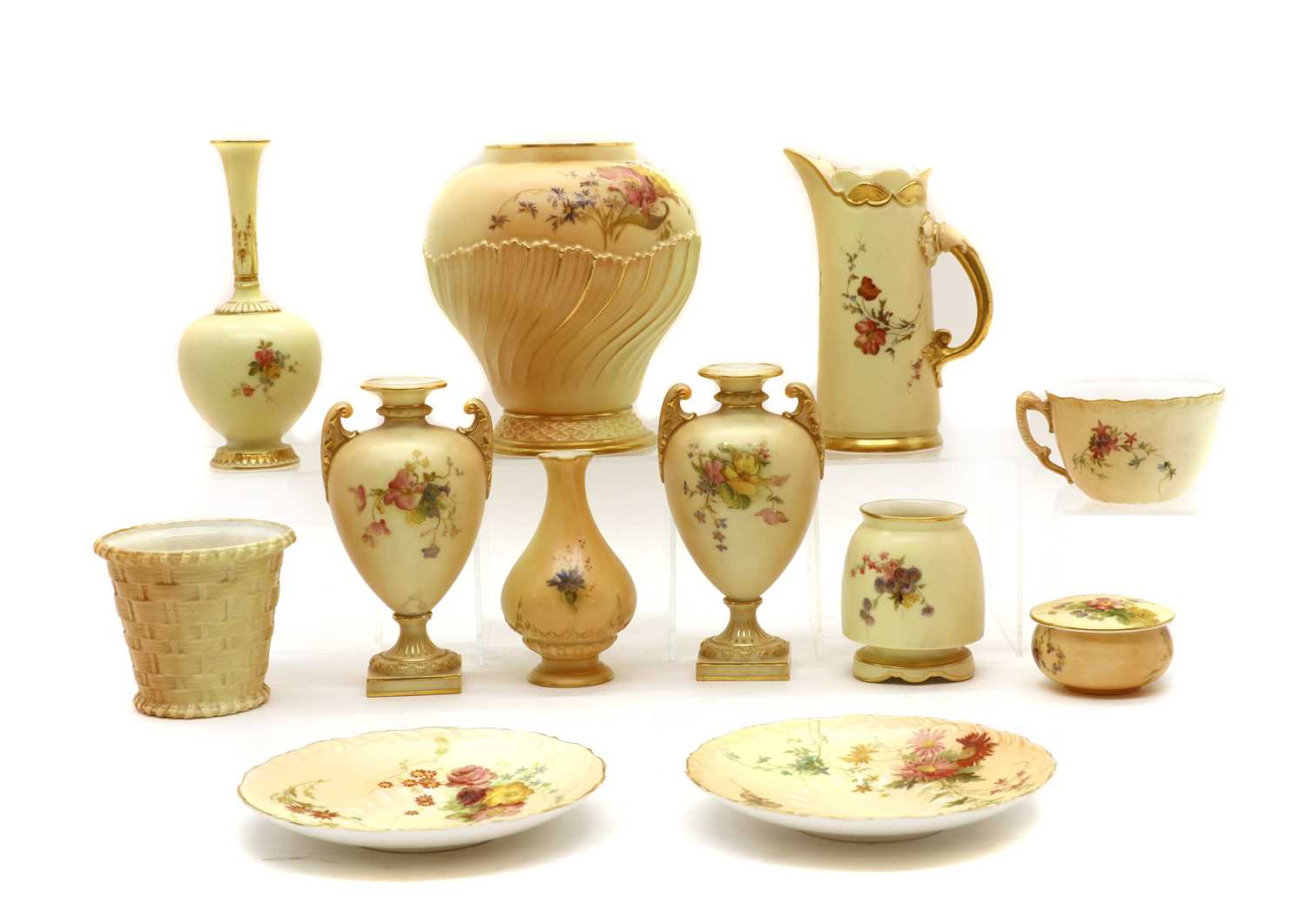 A collection of Royal Worcester blush ivory porcelain - Image 2 of 4