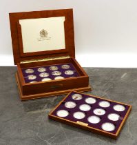 A set of twenty four Elizabeth Il Golden Jubilee collection proof & silver proof crowns,