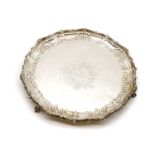 A silver salver