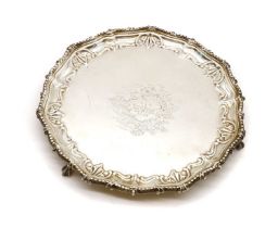 A silver salver