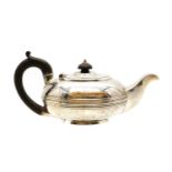 A George III silver teapot