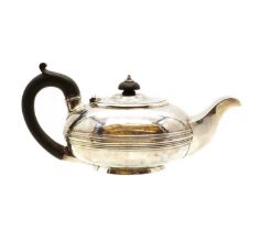 A George III silver teapot