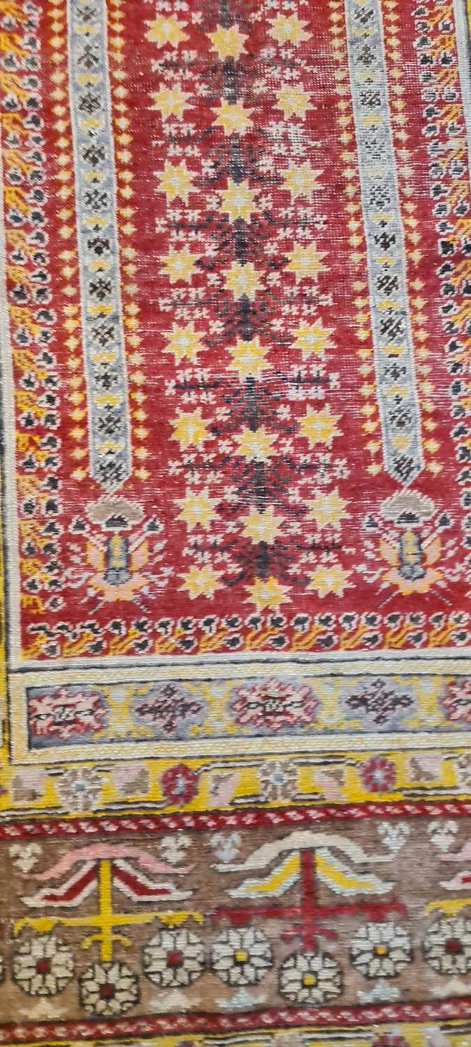 An Anatolian wool prayer rug - Image 5 of 18