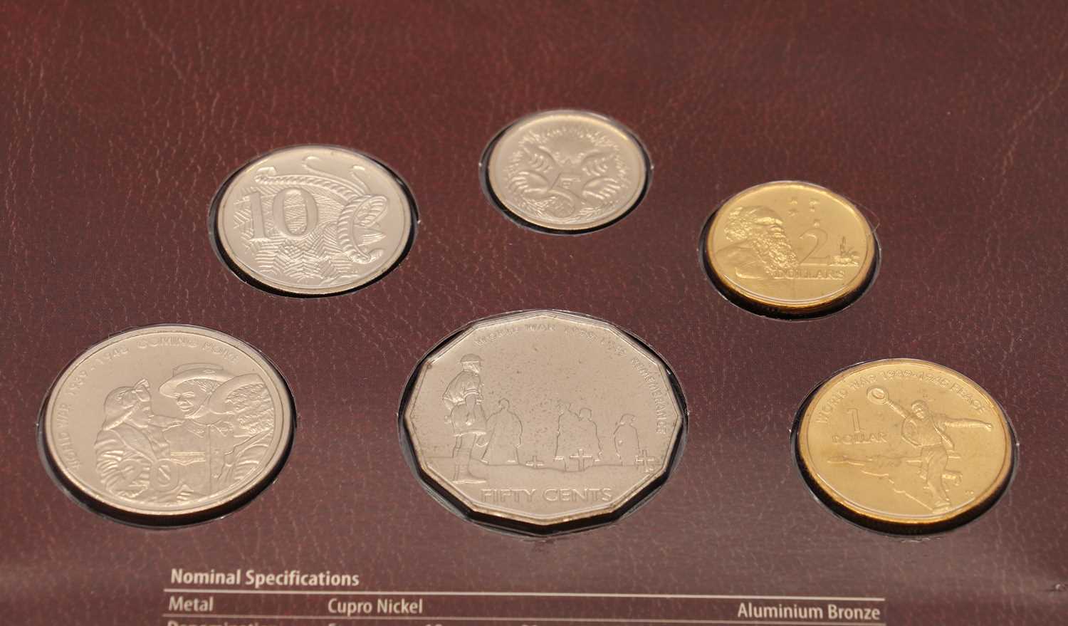 A collection of uncirculated Australian New Zealand mint coins, - Image 15 of 18