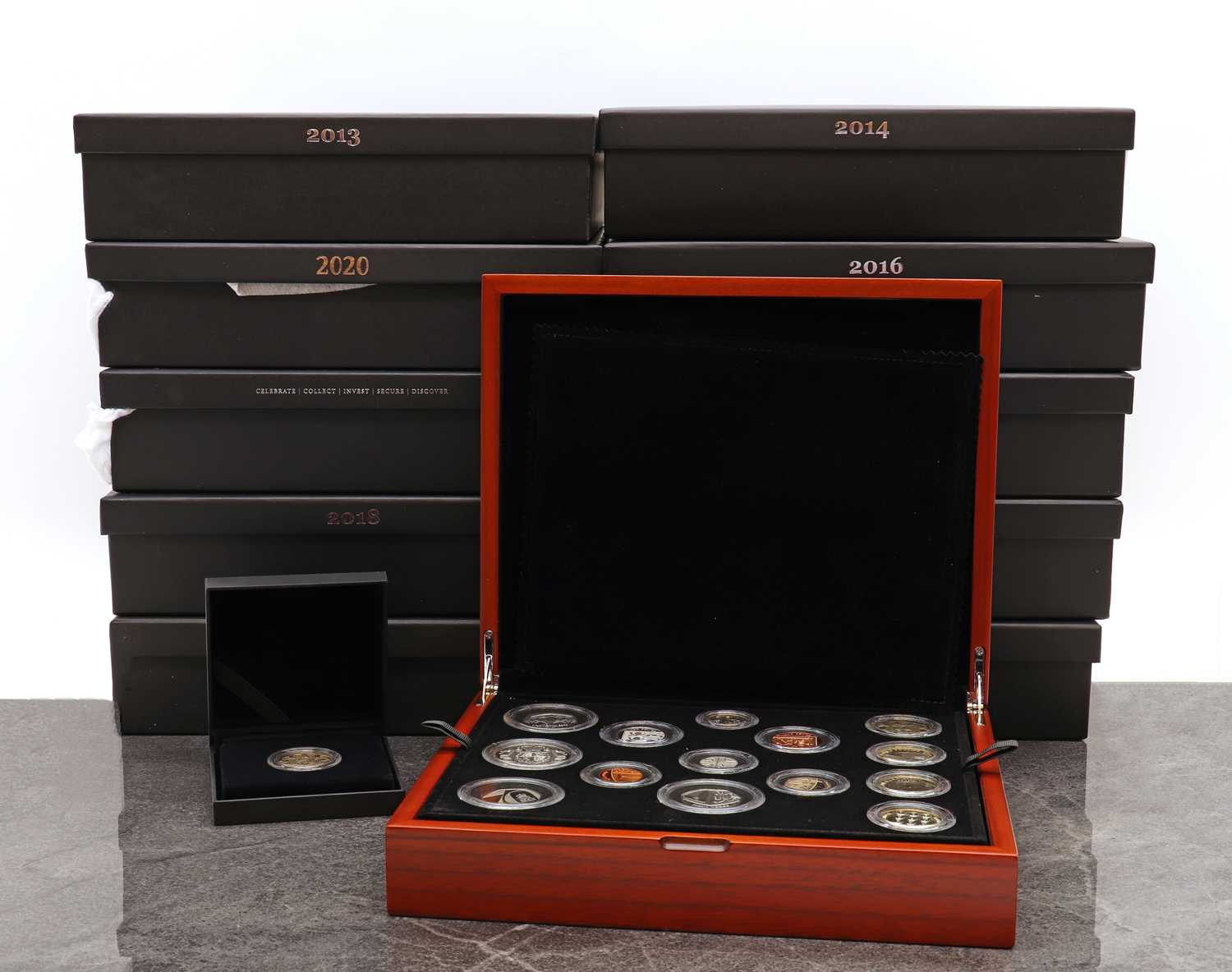 A collection of 11 Royal Mint Premium Proof collections,