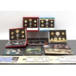 A collection of uncirculated Australian New Zealand mint coins,