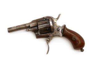 A 0.32 six-shot pin fire pocket revolver,