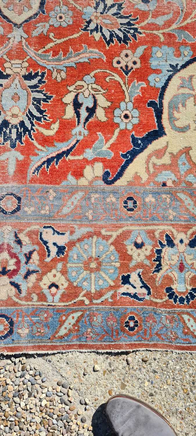 A Heriz wool carpet, - Image 11 of 25