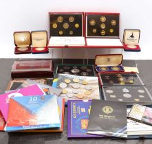 A collection of principally European and world uncirculated coin sets,