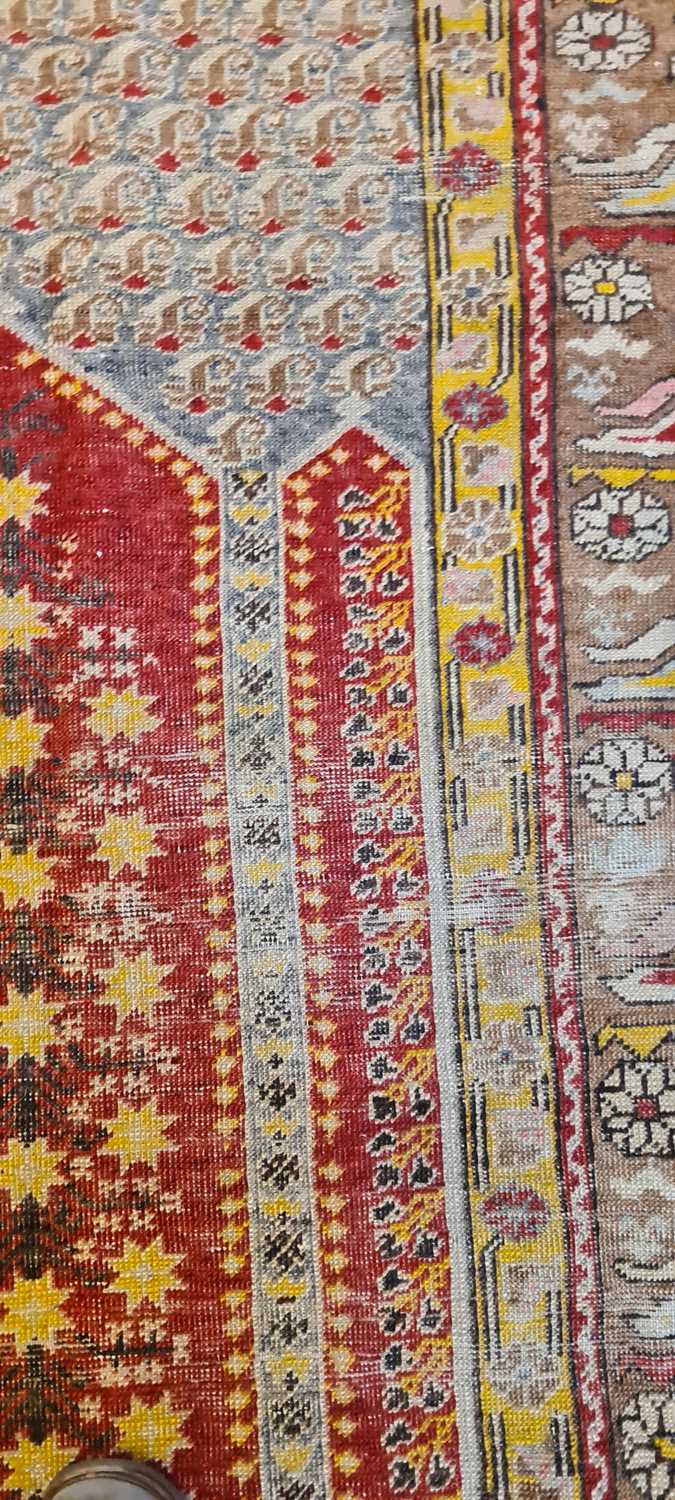 An Anatolian wool prayer rug - Image 15 of 18