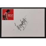 Five George Best autograpraphs,