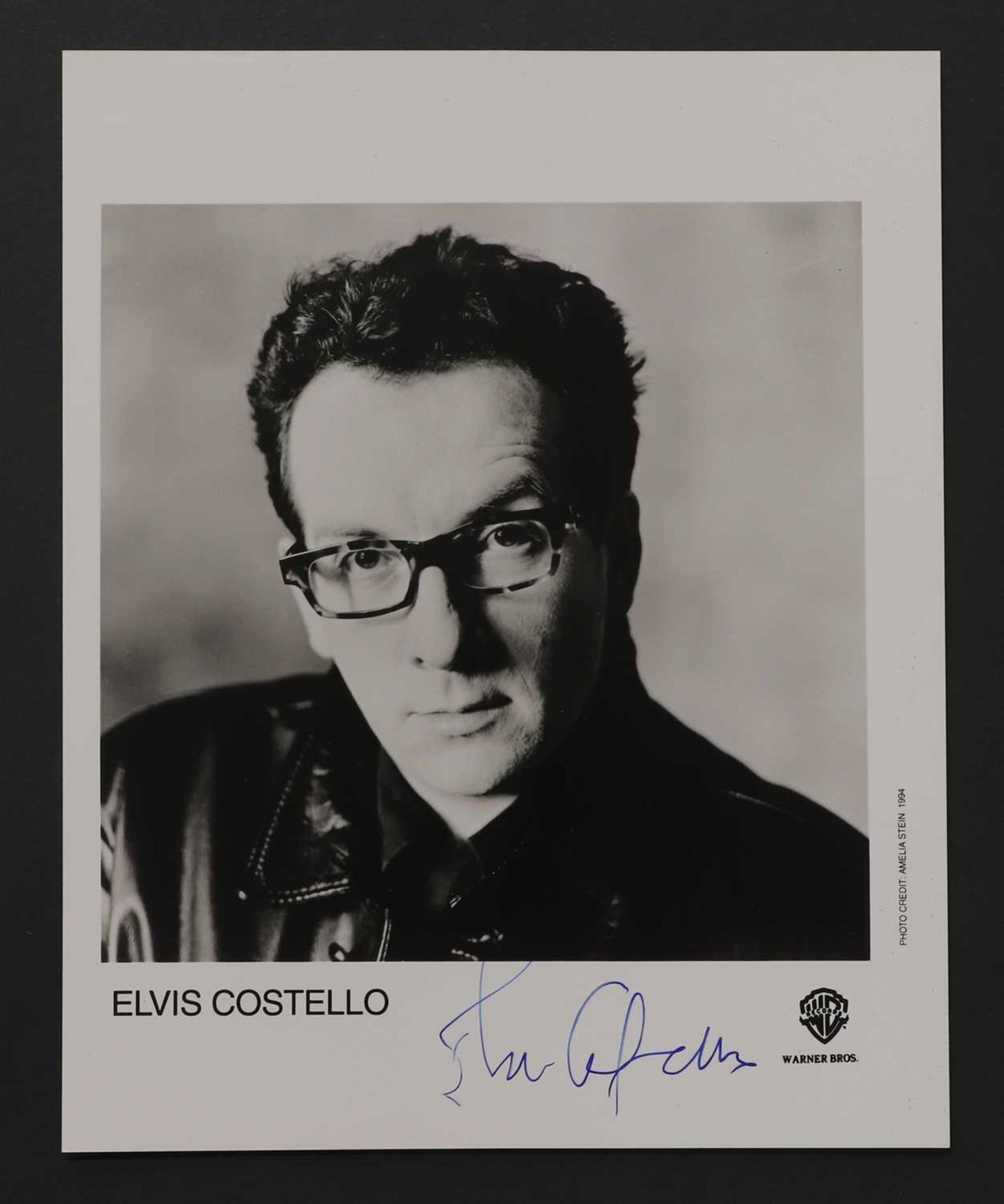 Dire Straits: Mark Knopfler autograph on promo card, / Elton John: signed photograph, / Elvis Coste - Image 4 of 5