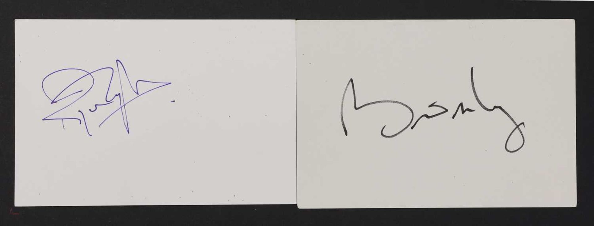 Meat Loaf: autograph on white card, / Queen line-ups: / Queen line-ups: / Mary Hopkin on Apple labe - Image 4 of 5