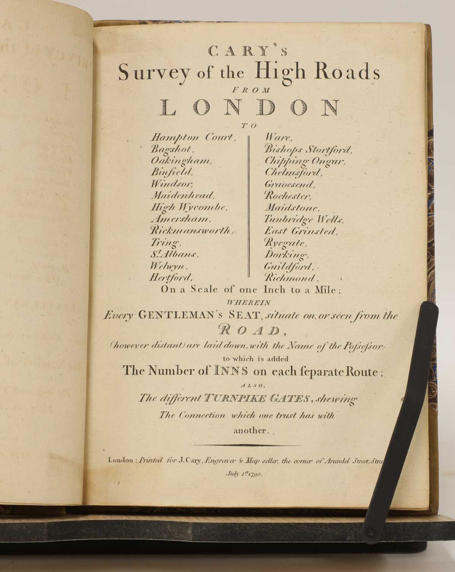 Cary's Survey of the High Roads from London to Hampton Court... - Image 2 of 4
