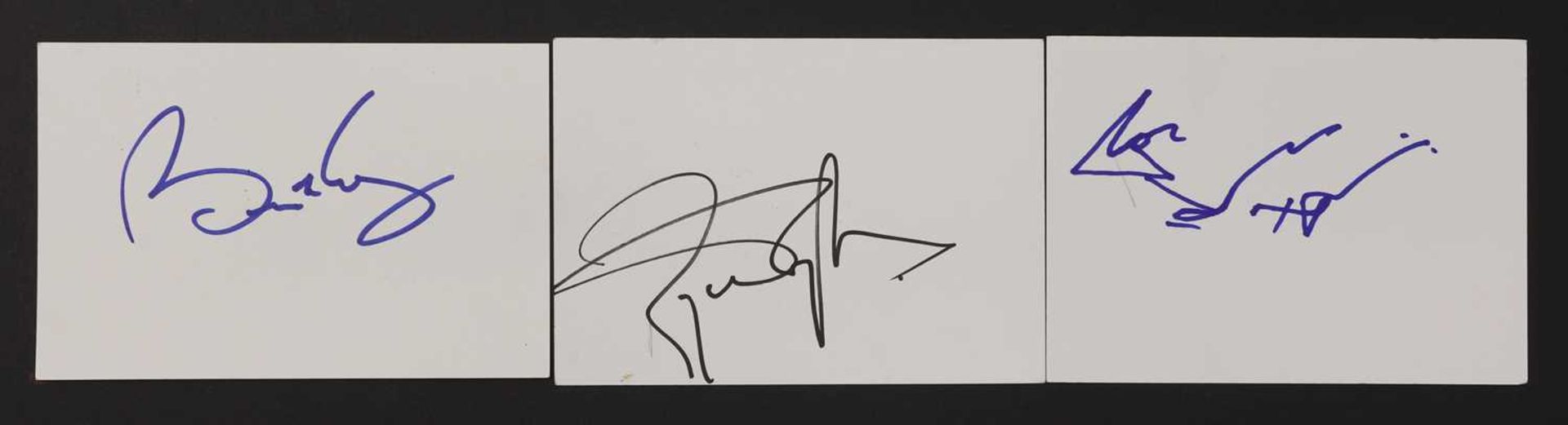 Meat Loaf: autograph on white card, / Queen line-ups: / Queen line-ups: / Mary Hopkin on Apple labe - Image 5 of 5