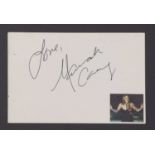 Two Mariah Carey auautographs