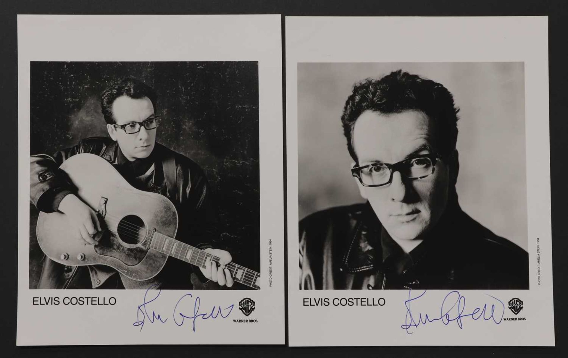 Dire Straits: Mark Knopfler autograph on promo card, / Elton John: signed photograph, / Elvis Coste - Image 3 of 5