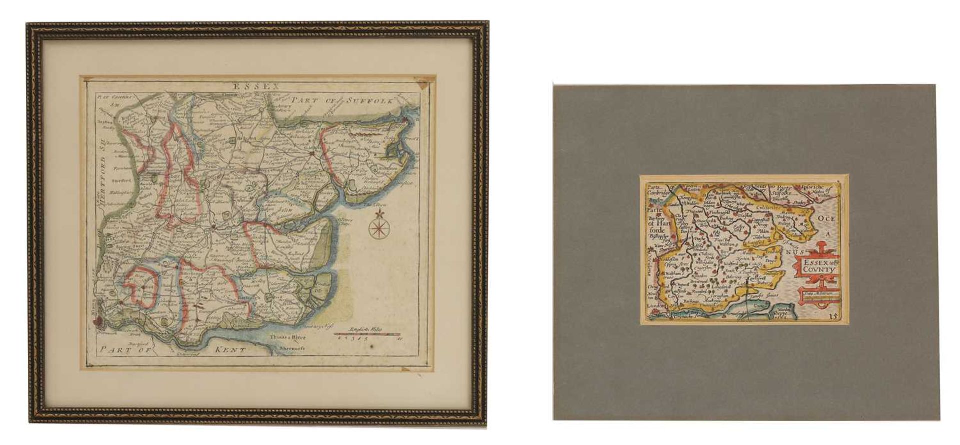 Four Essex MAPS: Emanuel Bowen: An Accurate map of the County of Essex, - Image 3 of 6