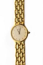 An 18ct gold ladies' Eterna quartz bracelet watch,
