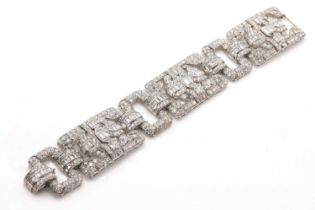 An Art Deco style diamond bracelet,