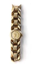 A ladies' 9ct gold Rolex Precision mechanical bracelet watch, c.1950,