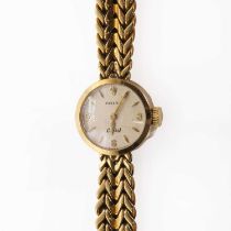 An 18ct gold ladies' Rolex Orchid mechanical bracelet watch,