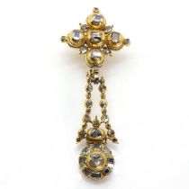 A late 18th century Iberian diamond jewel,