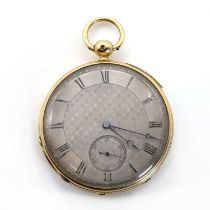 An 1851 18ct gold pocket watch by Parkinson & Frodsham,