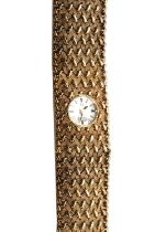 A 9ct gold ladies' Omega mechanical bracelet watch, c.1960,