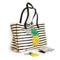 A Kate Spade canvas 'Pineapple' bag,