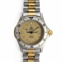 A ladies' stainless steel Tag Heuer '2000' bi-metal quartz bracelet watch,