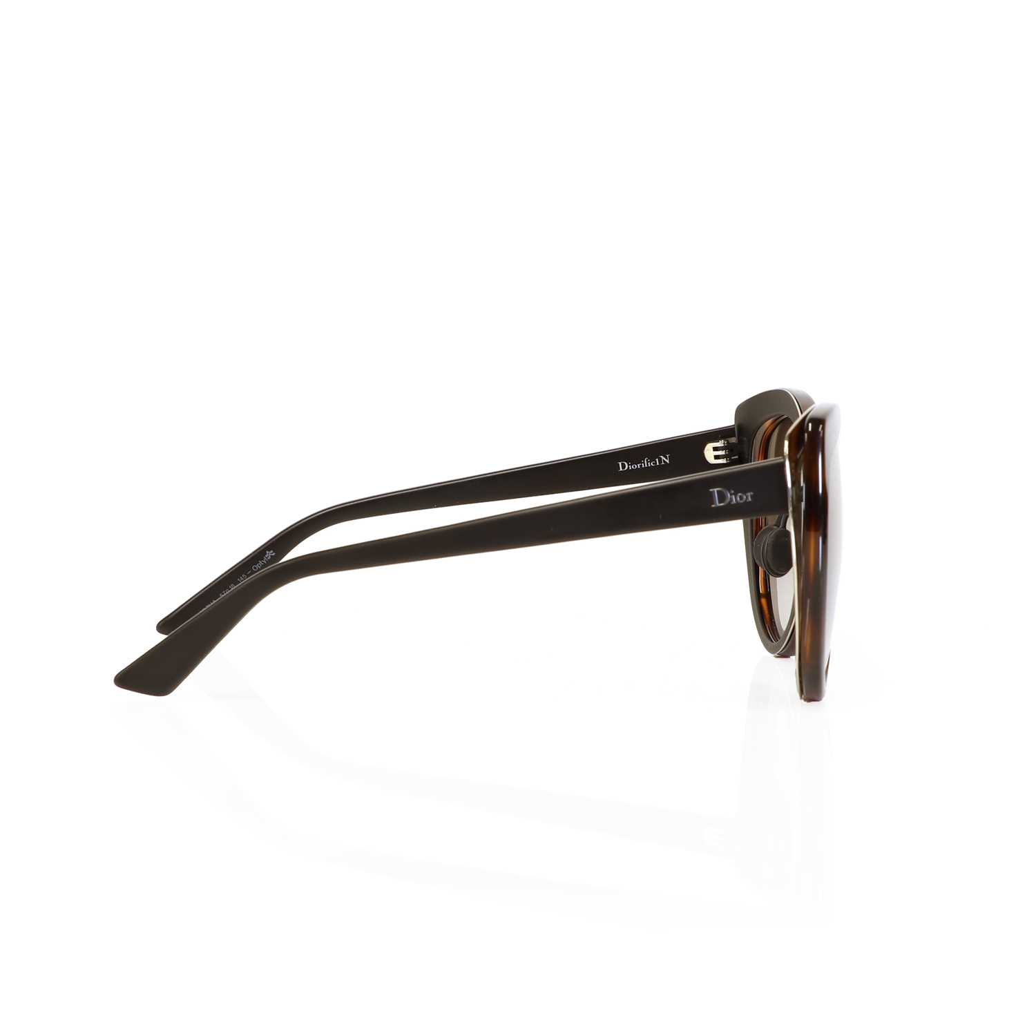 A pair of Christian Dior faux tortoiseshell and silver-rimmed sunglasses, - Image 4 of 9