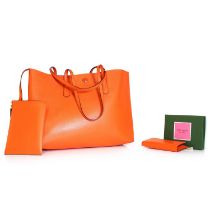 A Kate Spade orange shopper tote,