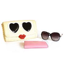 A Kate Spade 'Hello Stranger' sunglasses clutch,