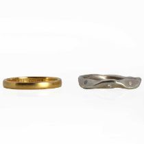 Two gold rings,