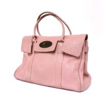 A Mulberry pink leather Bayswater bag,